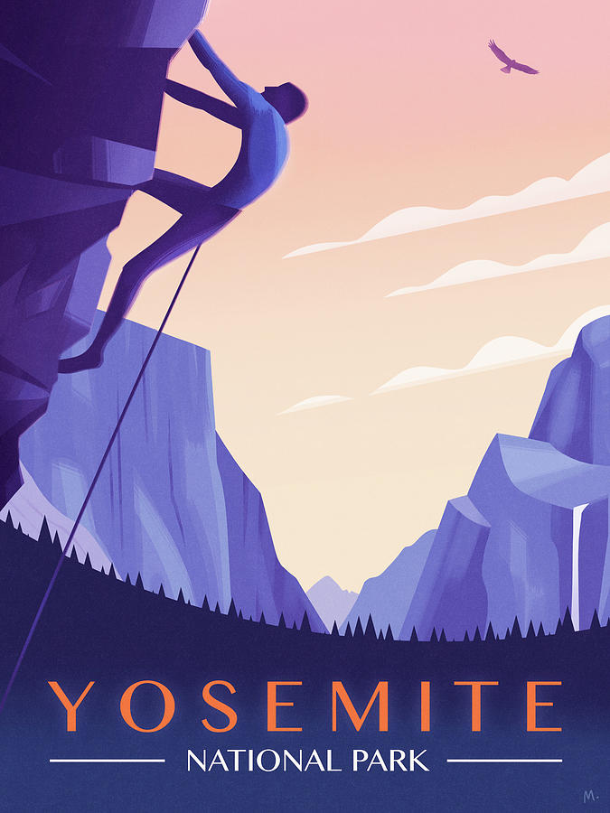 Yosemite National Park Digital Art - Yosemite National Park by Martin Wickstrom