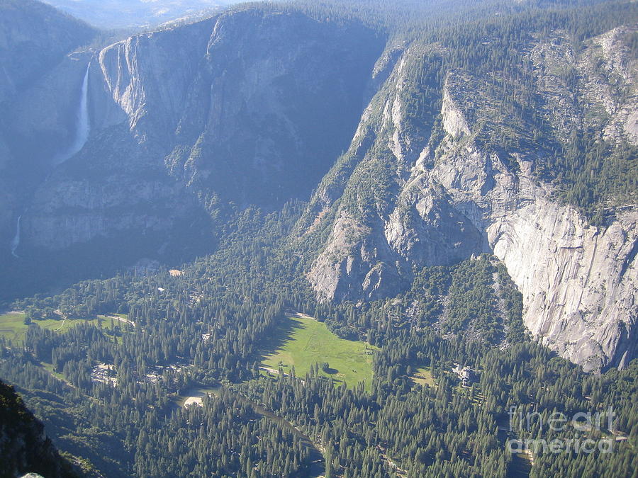 Yosemite National Park Yosemite Valley View Waterfall Scene Photograph by John Shiron