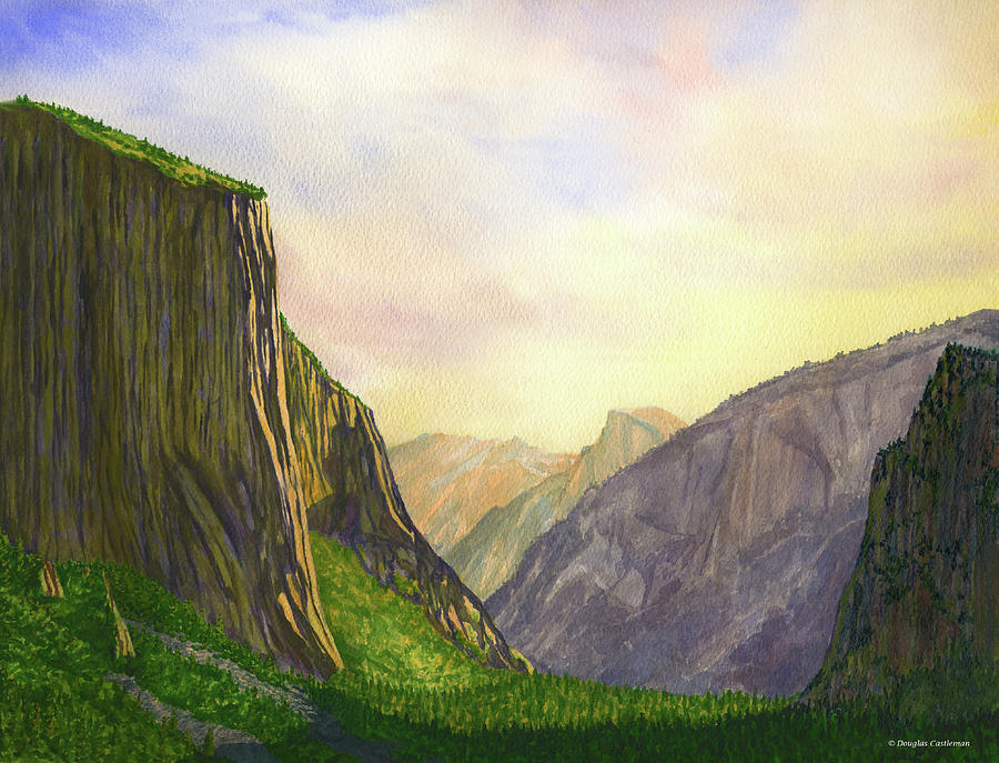 Yosemite Summer Morning Painting by Douglas Castleman