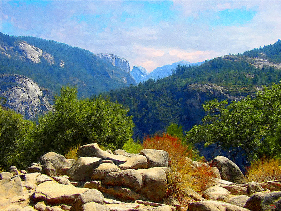 Yosemite Valley Corridor Digital Art by Glenn McCarthy Art and Photography
