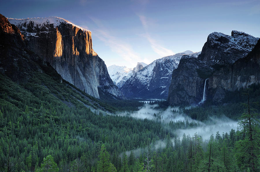 Yosemite Valley In Morning Photograph by Piriya Photography