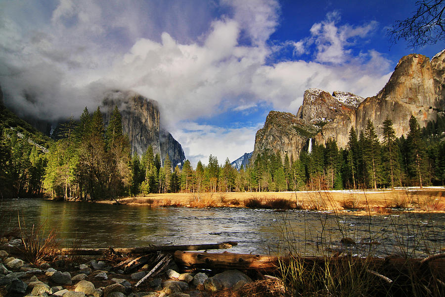 Yosemite Valley In The Clouds Photograph by Priyanka Haldar Photography