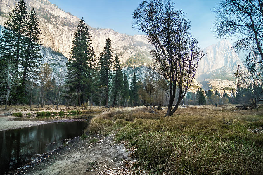 Yosemite Valley on sunny autumn morning Photograph by Alex Grichenko