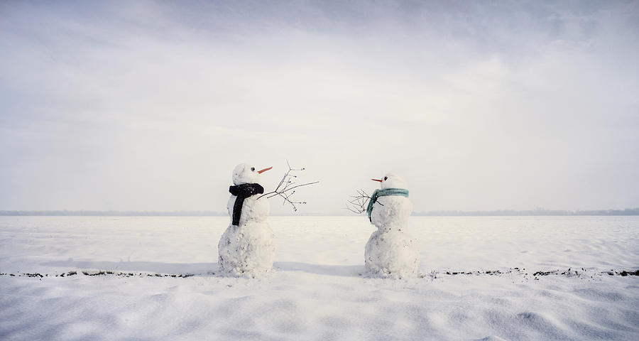 Winter Photograph - You And I by Leonie Kuiper