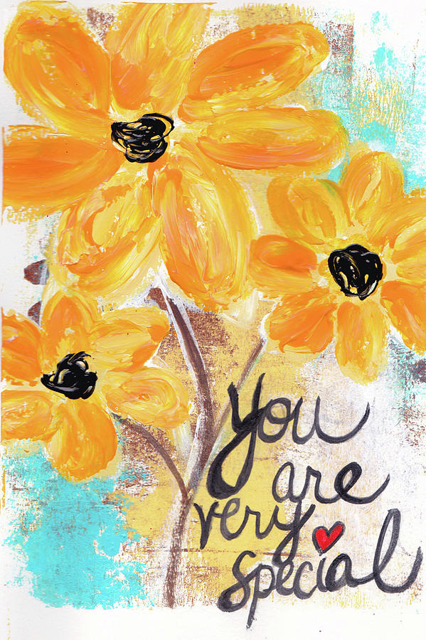 Flower Painting - You Are Special by Kathleen Tennant