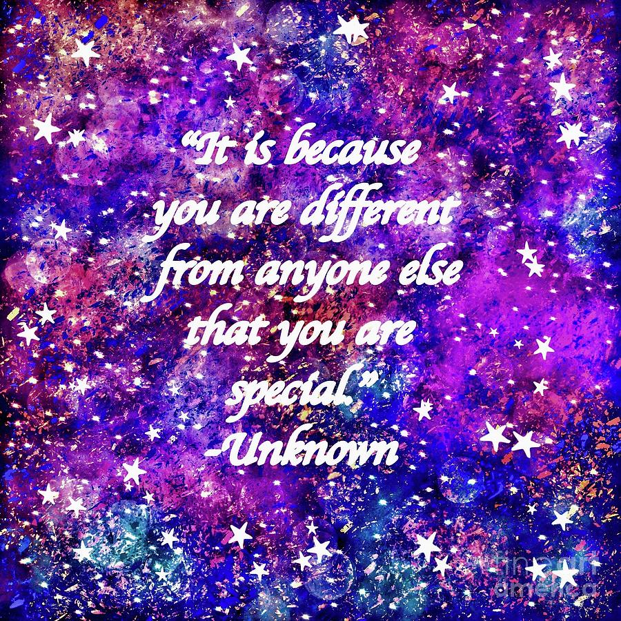 You are Special -Text Art Design Digital Art by Lauries Intuitive
