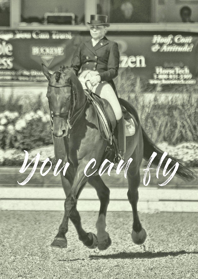 YOU CAN FLY quote Photograph by Dressage Design
