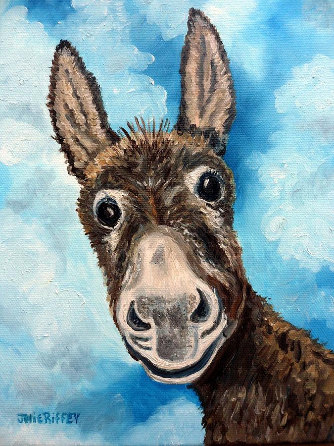 You Donkey Painting by Julie Brugh Riffey