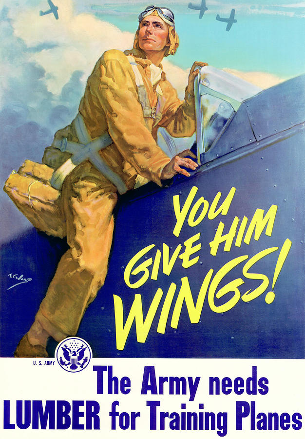 You Give Him Wings! Painting by E.T. Ward