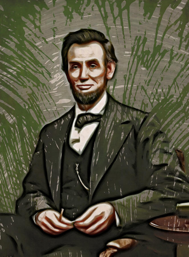 Young Abraham Lincoln  Painting by Doc Braham