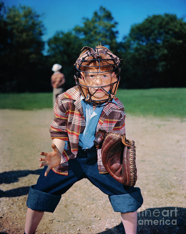 Young Bobby Wheeler Wearing Baseball Photograph by Bettmann