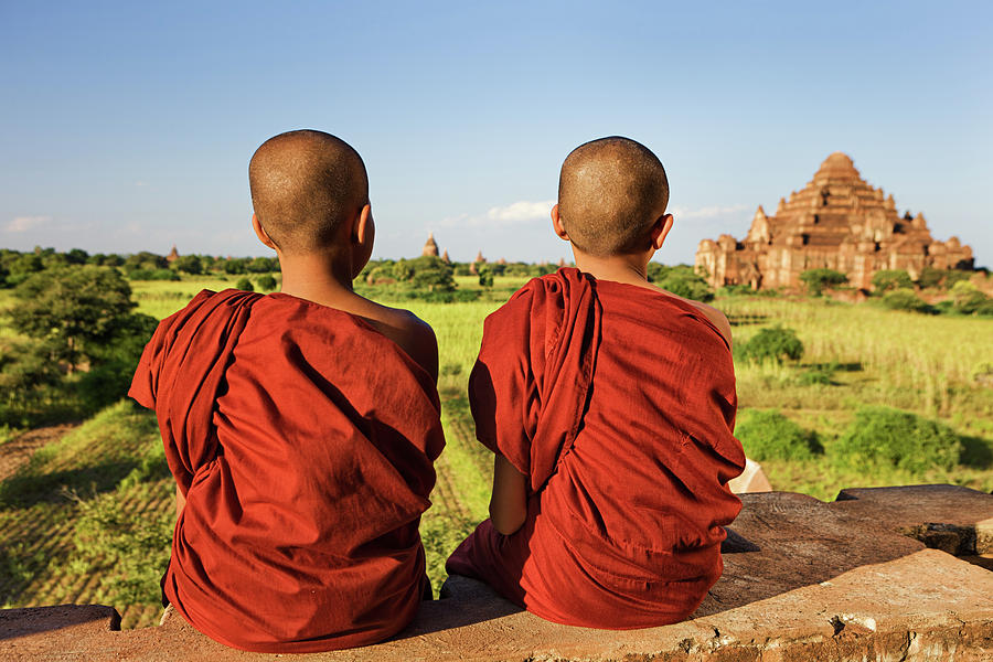 Young Buddhist Monks Photograph by Hadynyah