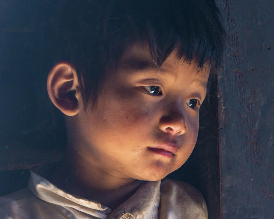young Burmese boy Photograph by Ann Moore