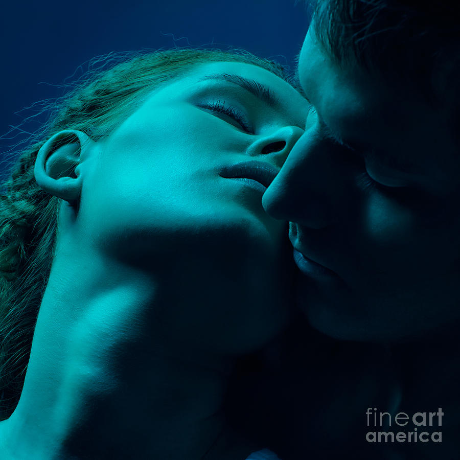 Studio Photograph - Young Caucasian Couple In Love by Serg Zastavkin Studio Photograph - Young Caucasian Couple In Love by Serg Zastavkin