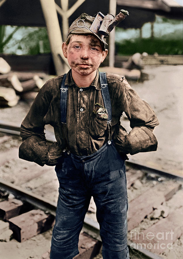 Young Coal Miner At Turkey Knob Mine, West Virginia. 1908 Photograph by ...