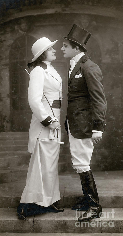 Young Couple In Riding Clothes Photograph by Bettmann