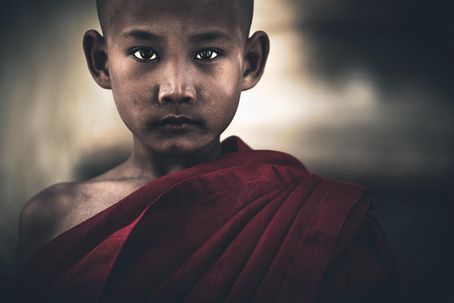 Young Eyes From Myanmar Photograph by Marco Tagliarino