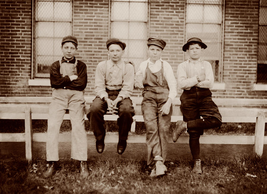 Young Factory Workers - Missouri 1910 Photograph by War Is Hell Store