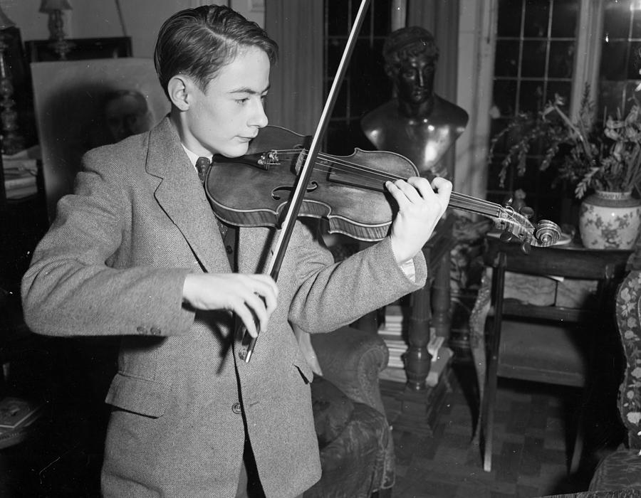 Young Fiddler Photograph by Stanley Sherman
