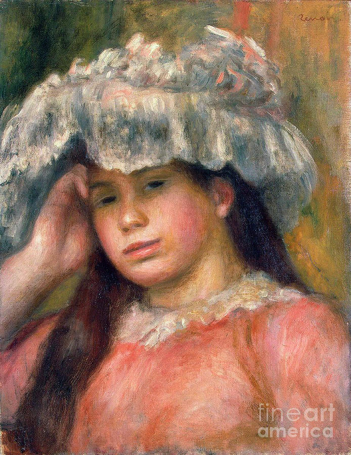 Young Girl In A Hat, 1892-1894. Artist Drawing by Heritage Images