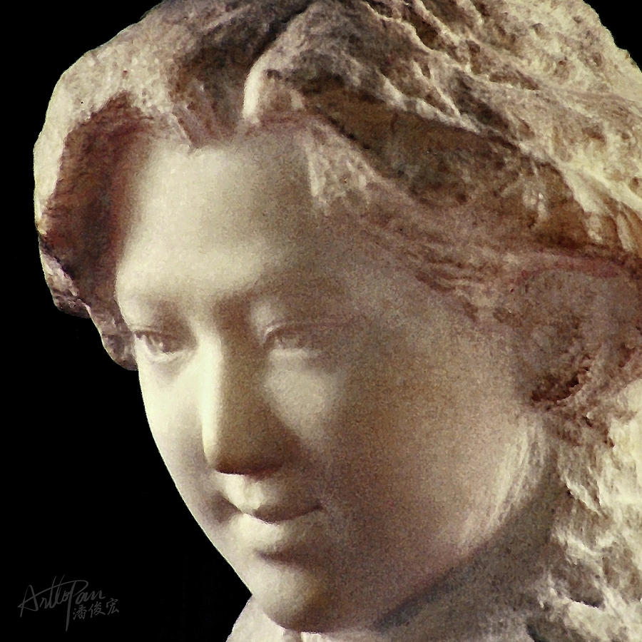 Young Girl-part-arttopan Carving-realistic Stone Sculptures-marble Sculpture by Artto Pan