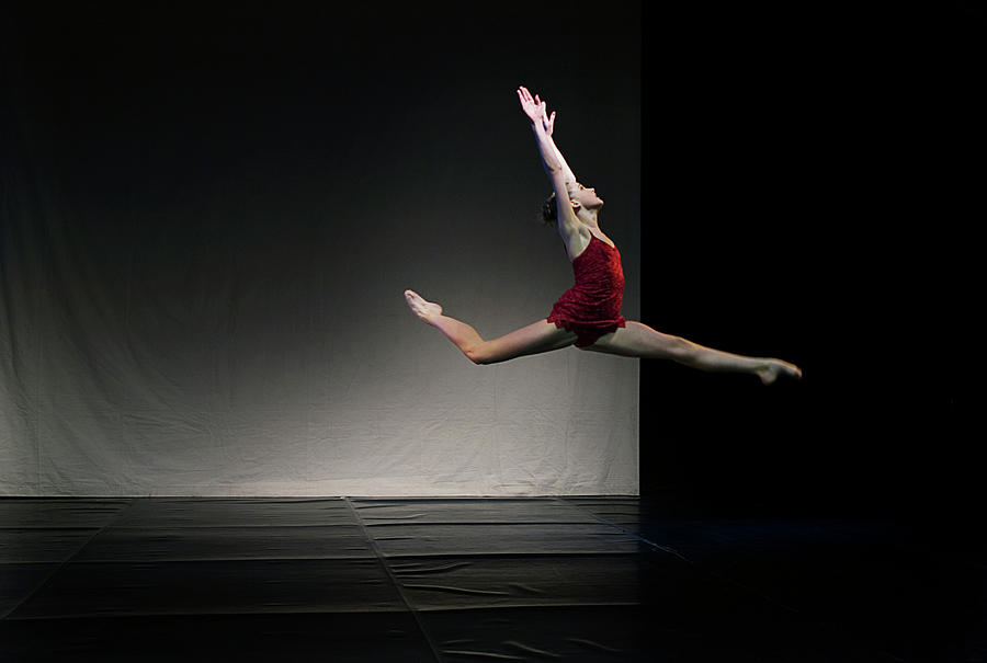Young Girl Performing Ballet On Stage Photograph by Per-anders Pettersson