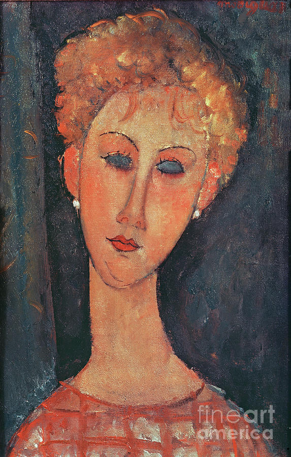 Young Girl With Earrings Painting by Amedeo Modigliani
