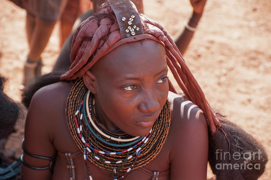Young Himba woman j6 Photograph by Amos Gal