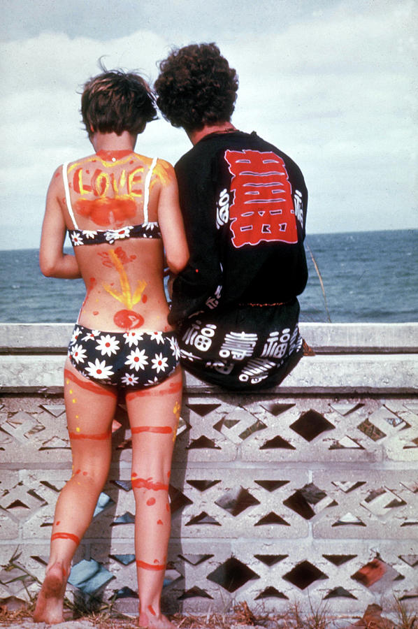 Young Hippie Couple, She Bikini Clad And Photograph by Lynn Pelham Young Hippie Couple, She Bikini Clad And Photograph by Lynn Pelham