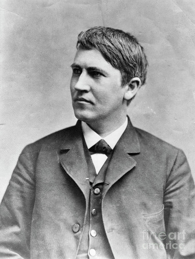 Young Inventor Thomas Alva Edison Photograph by Bettmann