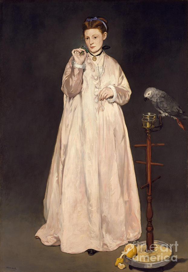 Young Lady In 1866, 1866. Artist Manet Drawing by Heritage Images