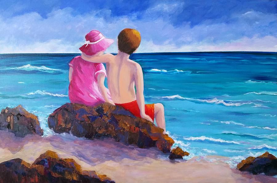 Young Love Painting by Rosie Sherman
