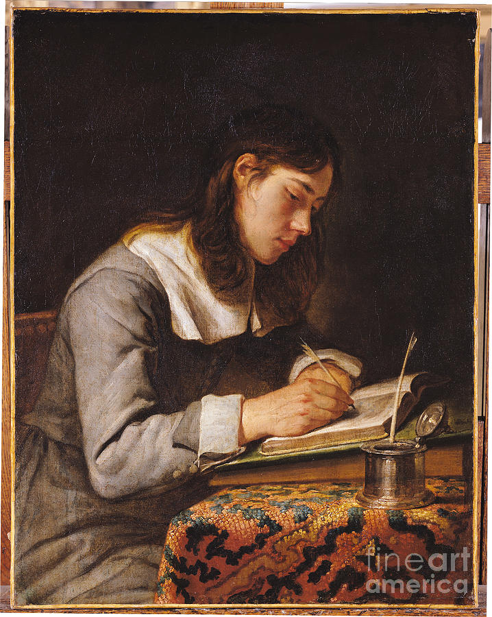 Young Man Writing Painting by Joos Van Craesbeeck - Fine Art America