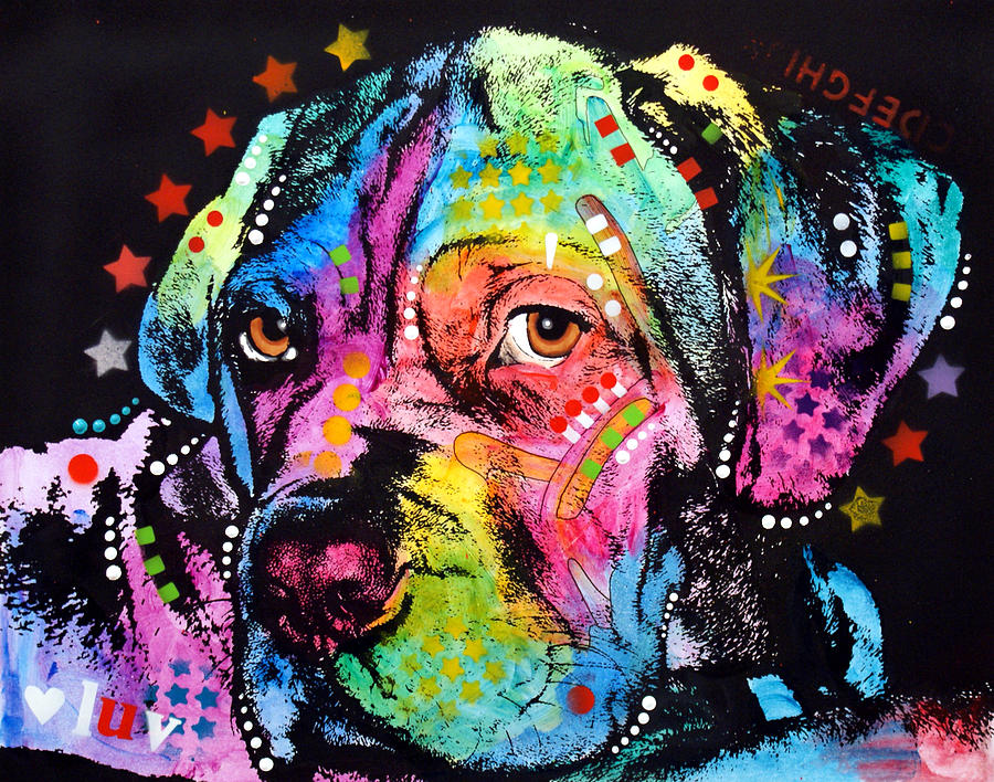 Dean Russo Painting - Young Mastiff by Dean Russo Art Dean Russo Painting - Young Mastiff by Dean Russo Art