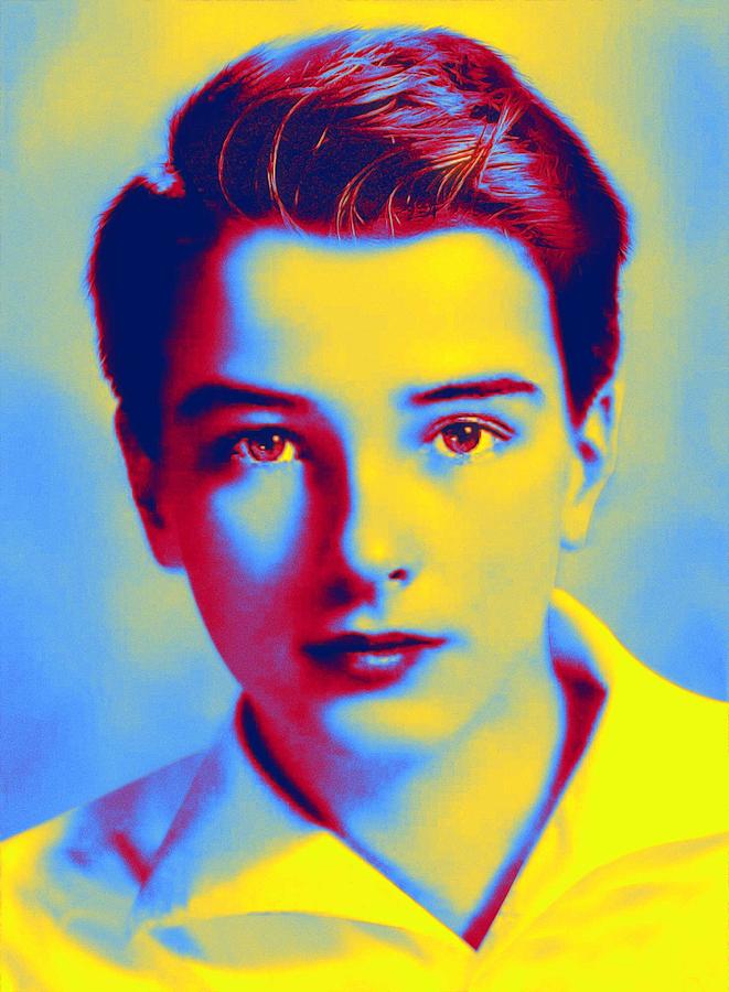 Young Montgomery Clift Neon Art By Ahmet Asar Painting By Celestial 