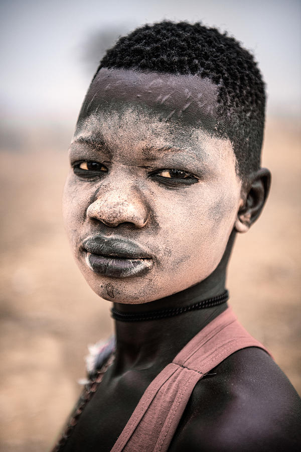 Young Mundari Boy Photograph by Trevor Cole