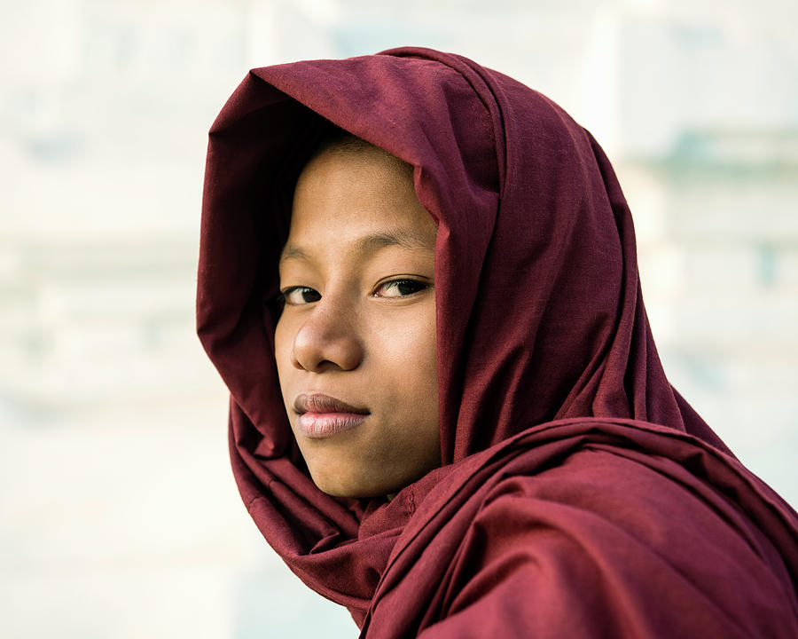 Young Novice Buddhist Monk Photograph by Martin Puddy