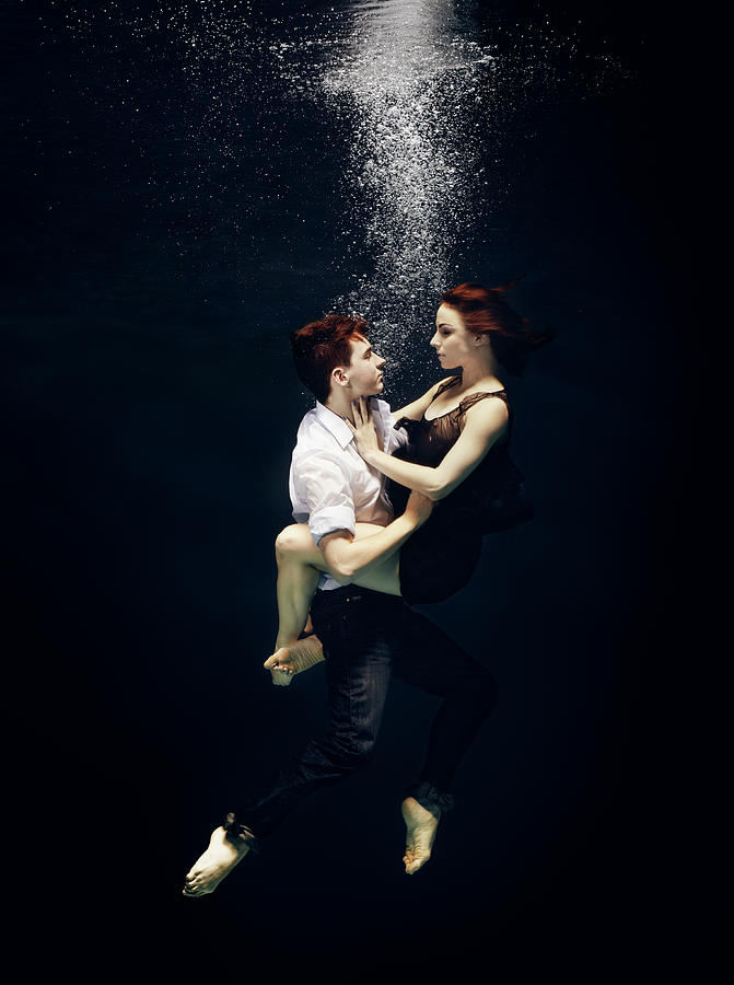 Young Pair Underwater Photograph by Henrik Sorensen