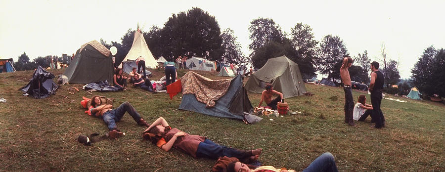 Young People Camping Out W. Tents On A G Photograph by John Dominis Young People Camping Out W. Tents On A G Photograph by John Dominis