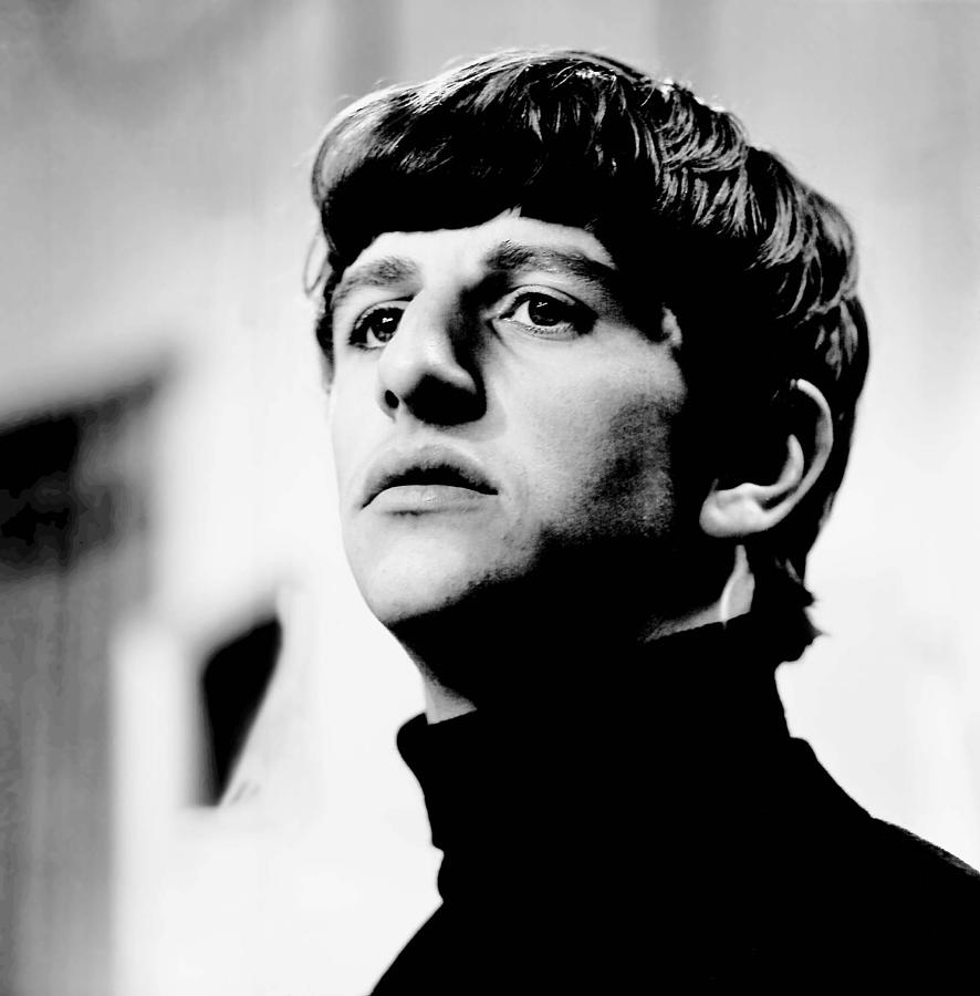 Ringo Starr Photograph - Young Ringo Starr Up Close by Globe Photos