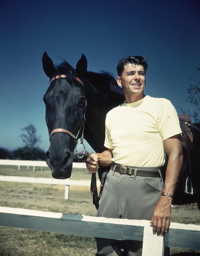 Young Ronald Reagan By Hulton Archive