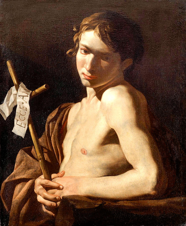 Young Saint John the Baptist  Painting by Matthias Strom