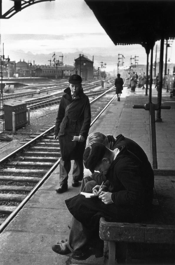 Young Trainspotters Photograph by Thurston Hopkins