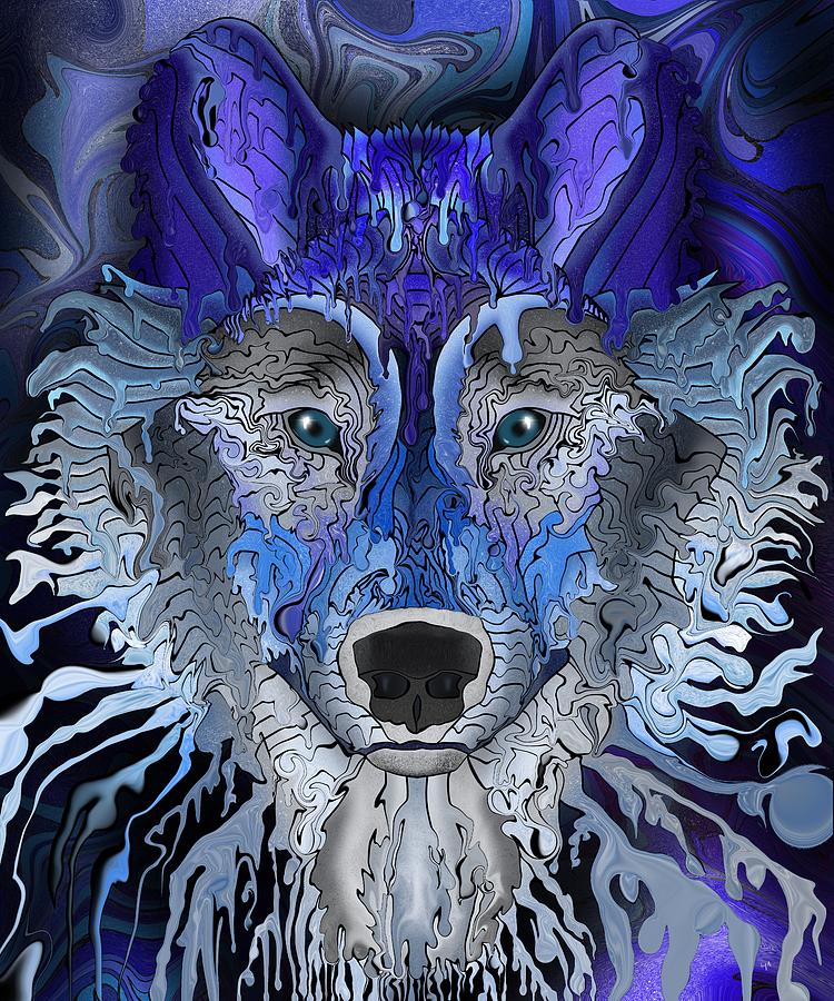 Young Wolf Digital Art by Mark Taylor