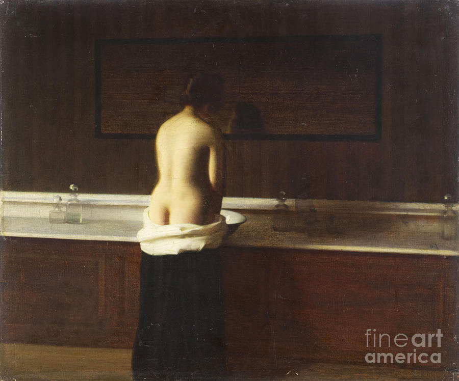 Young Woman At Her Toilet, 1898 Drawing by Heritage Images