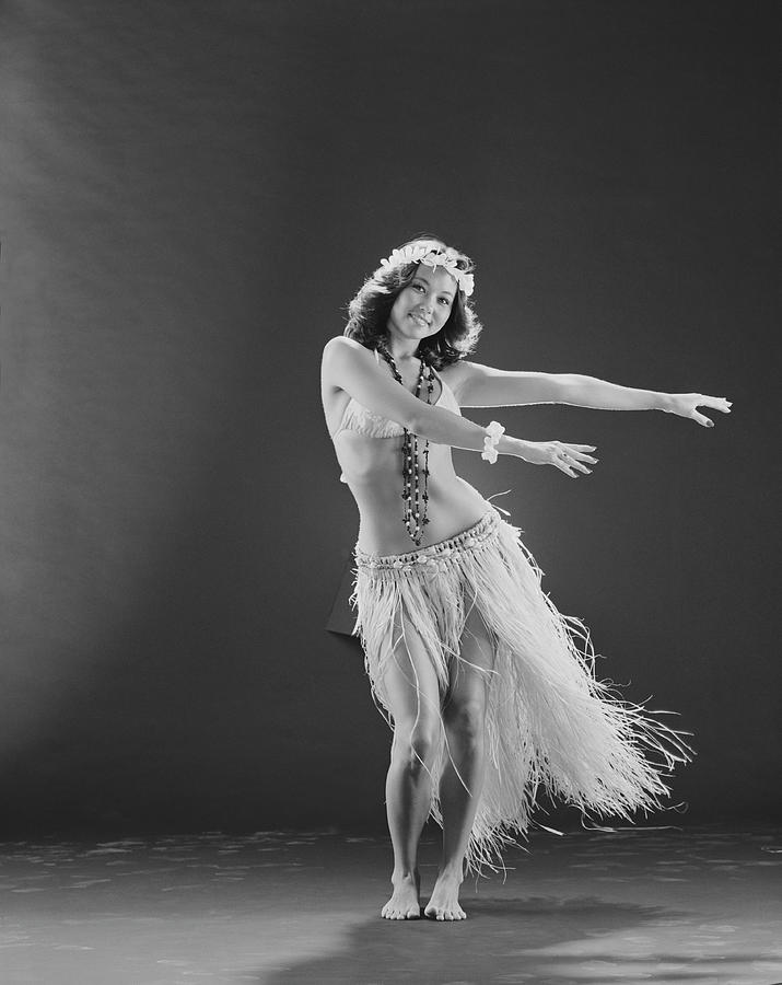 Young Woman Hula Dancer Dancing On Photograph by Tom Kelley Archive