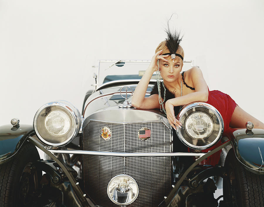Young Woman Lying On Vintage Car Photograph by Tom Kelley Archive Young Woman Lying On Vintage Car Photograph by Tom Kelley Archive