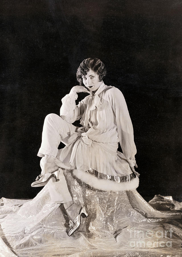 Young Woman Posing In Fancy Pajama Set Photograph by Bettmann