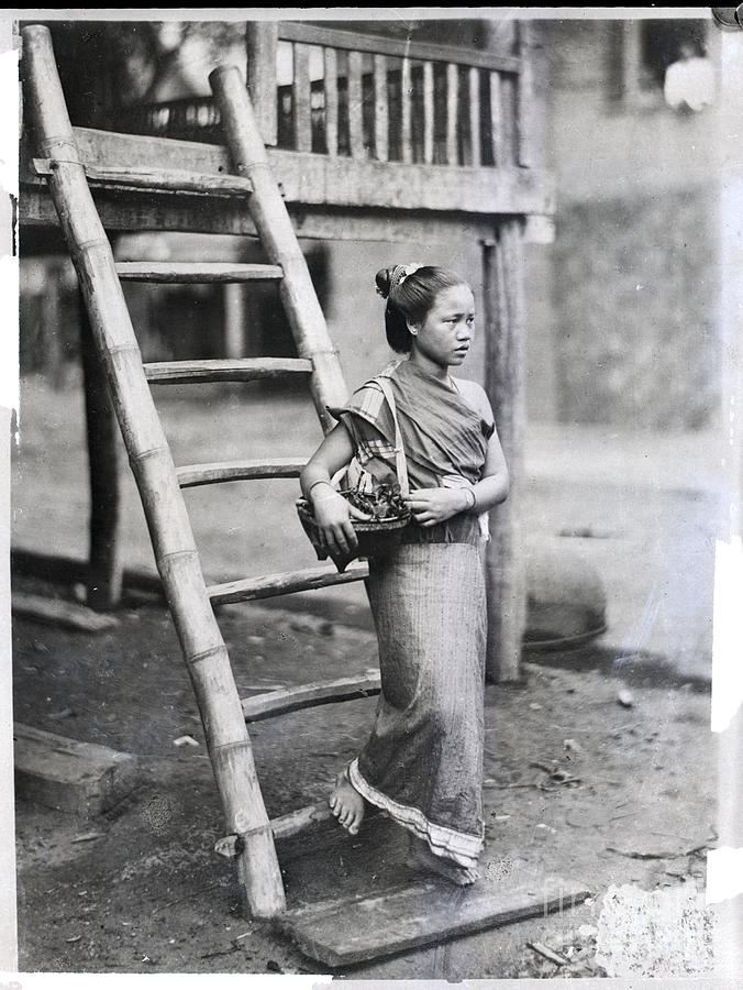 Young Woman With Basket Under Her Arm Photograph by Bettmann