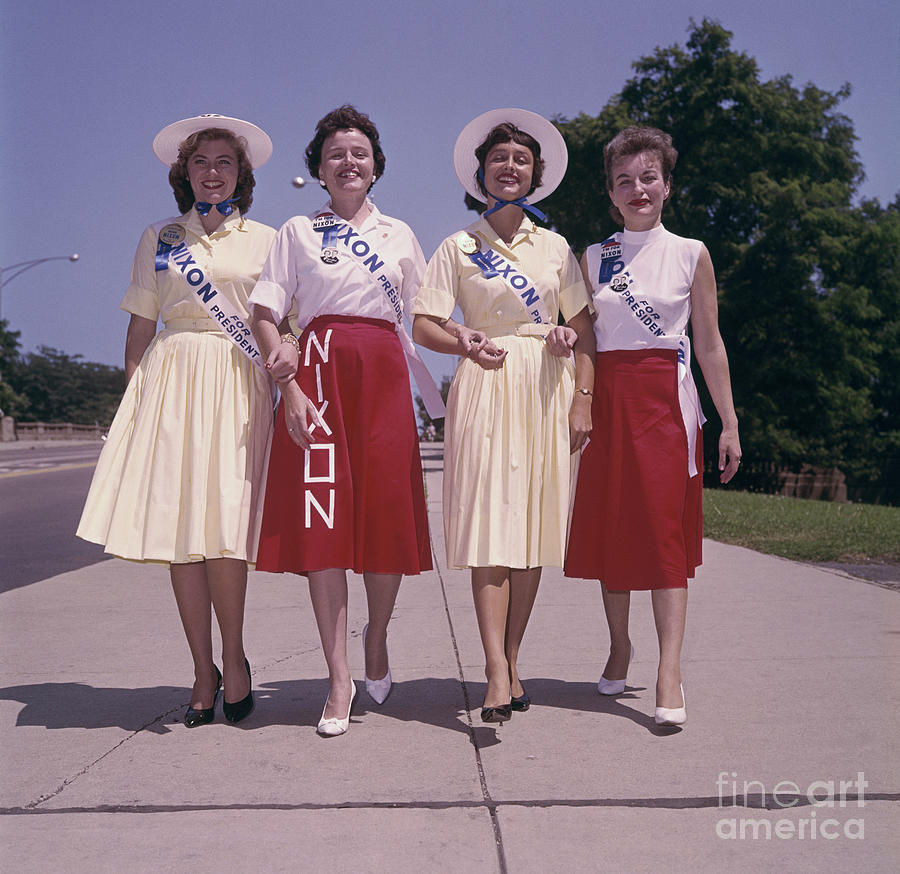 Young Women Strolling Together While Photograph by Bettmann